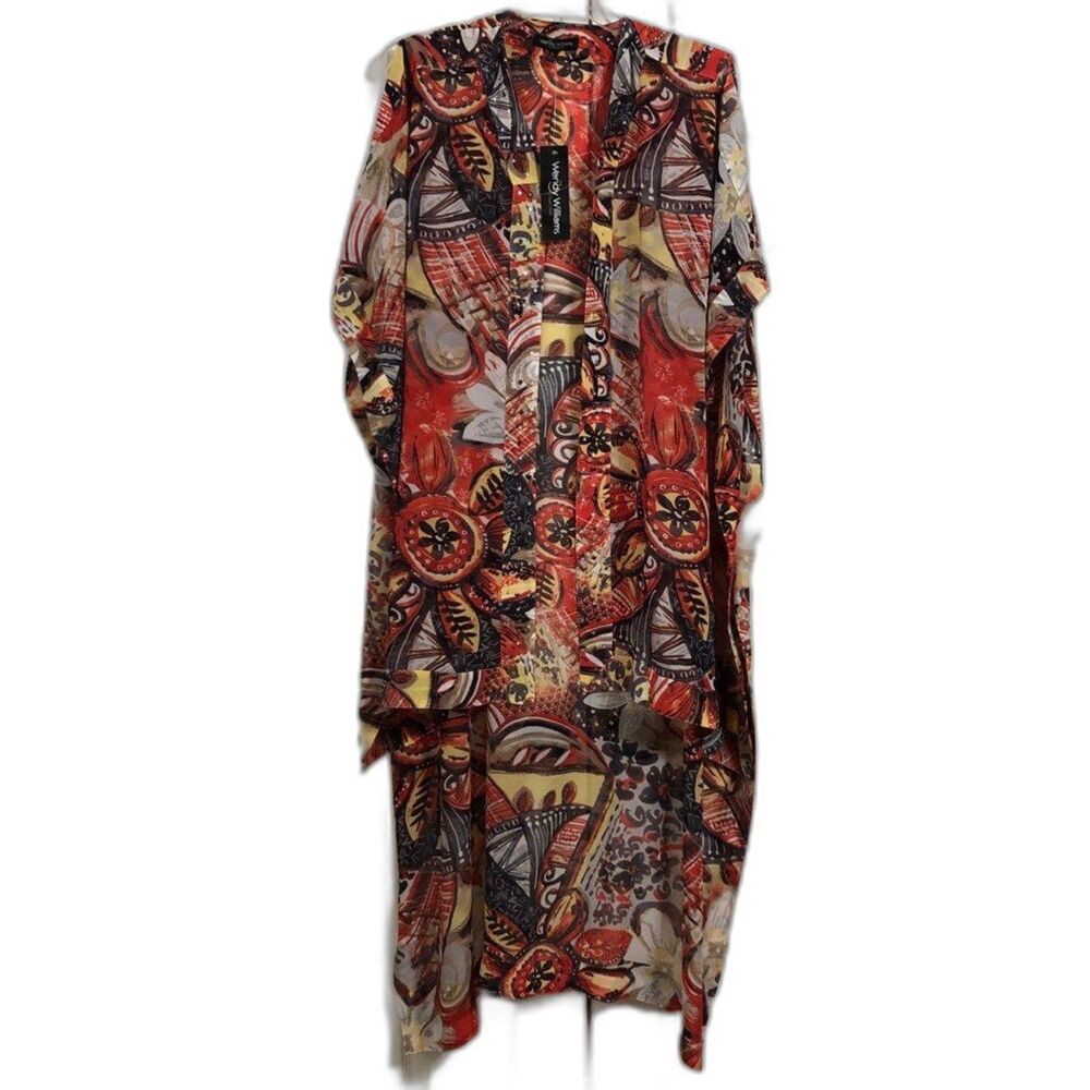NWT! Vintage Wendy Williams Collection Kimono or Swim Cover Up Size Medium/Large